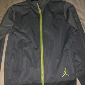 Air Jordan green zip up hoodie